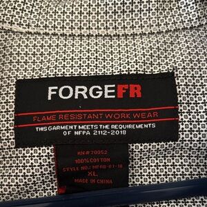 Forge FR Black and White Casual Button Down Shirt